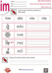 im-cvc-word-scramble-worksheet